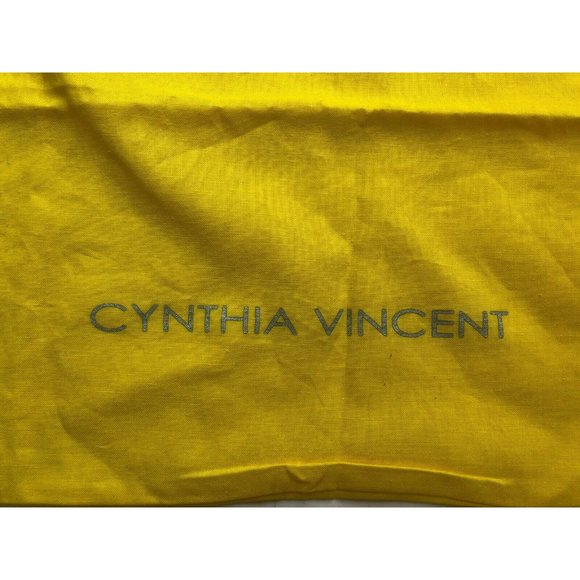 Cynthia Vincent DustBag Yellow 13.5" x 11.2" - Picture 3 of 6